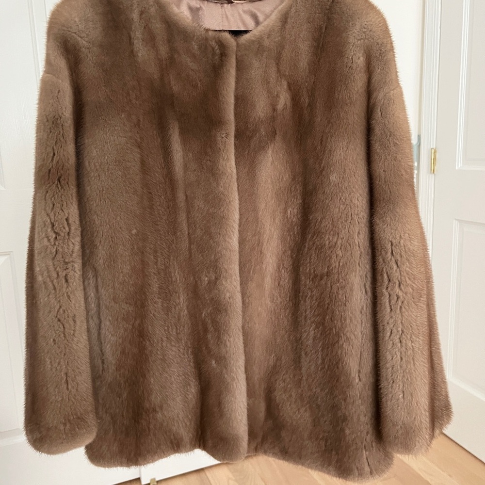 Pastel Mink Fur Coat